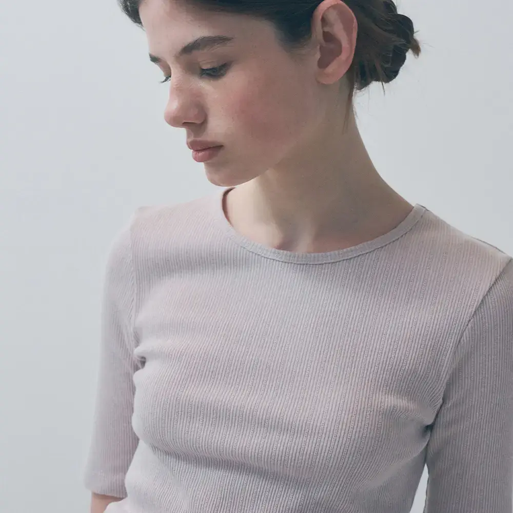 [모음전] 벤시몽 RIBBED KNIT T-SHIRT - 3color